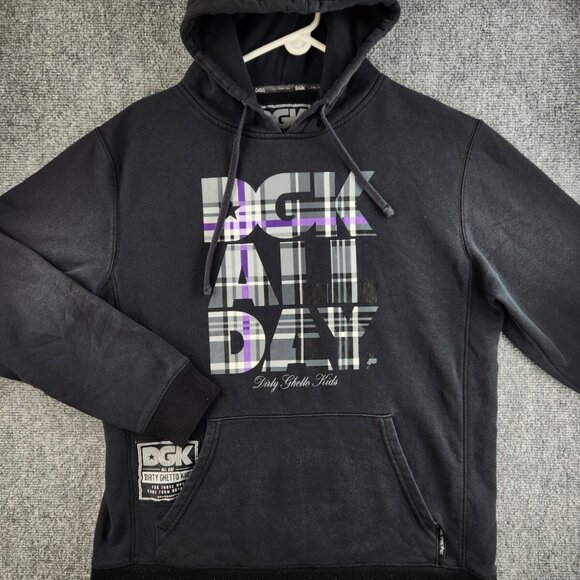 DGK Dirty Ghetto Kids Hoodie Medium Purple Graphic Sweatshirt Pullover Adult - Picture 1 of 14
